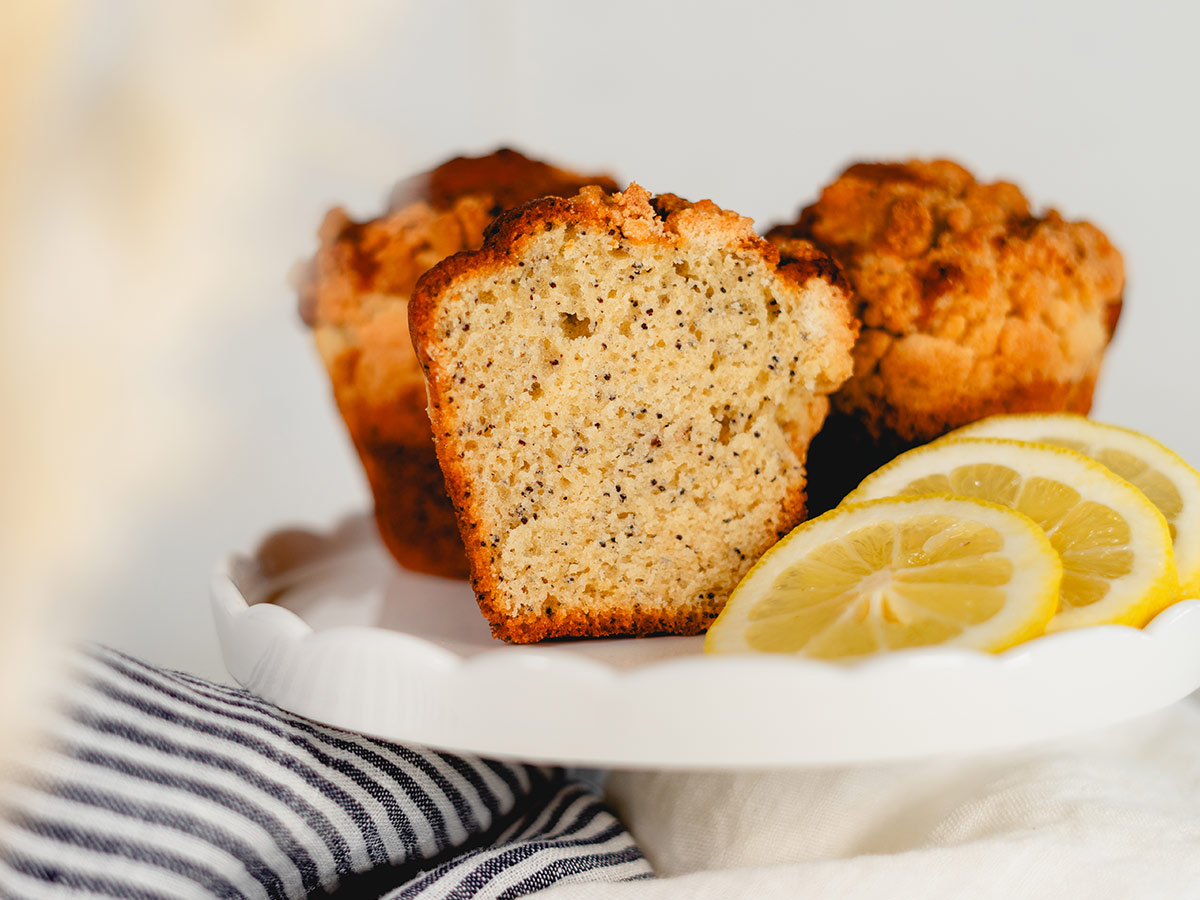 Mohn-Zitronen Muffin